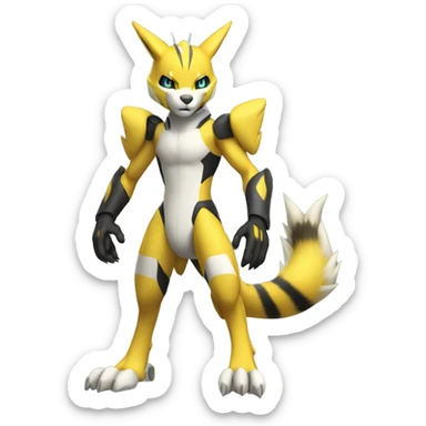 Metabee Renamon Zeraora Full body sticker