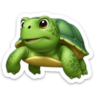Tortue en colère sticker