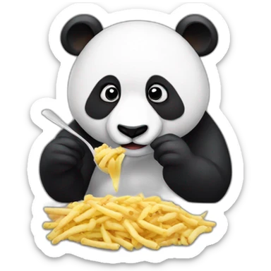 Panda who is eating Marine Lepen sticker