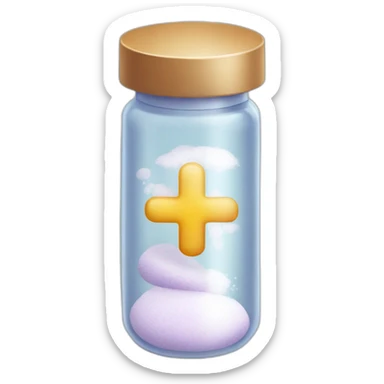 vial medicine powder sticker