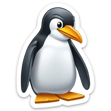 penguin from club penguin  sticker