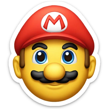supermario sicilian cap sticker