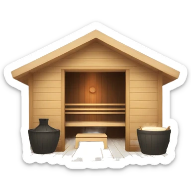 Finnish sauna sticker