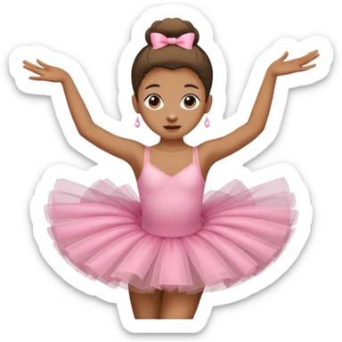 Create an emoji that is rolling his eyes mixed with throwing up and at dance 🩰 sticker