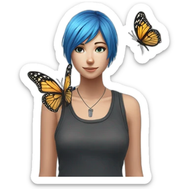 Chloe price and butterfly sticker