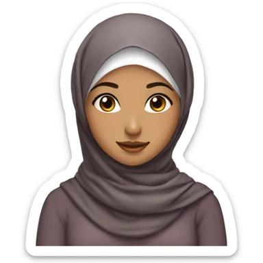 Hijabi cute girl sticker