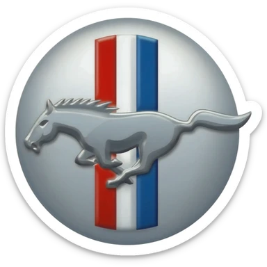 Mustang logo for cpm sticker