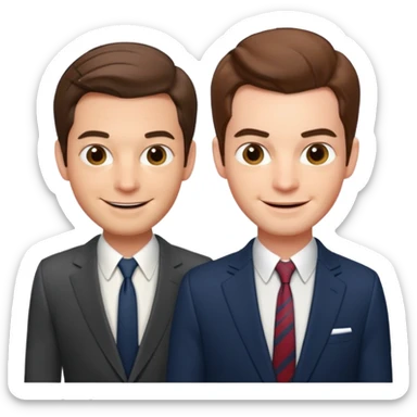 TOBY MAGUIRE AND ANDREW GARFIELD sticker