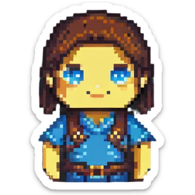 Epic gaming character avatar sticker