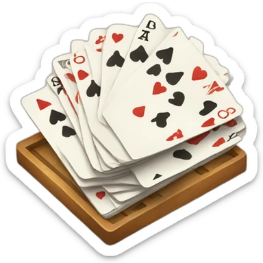 canasta card game sticker