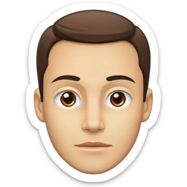 Dargo from Games of throne character face only younger sticker