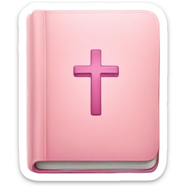 Light pink Bible  sticker