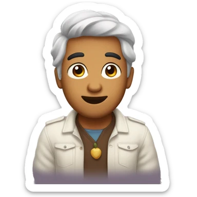 cute morenito guy sticker