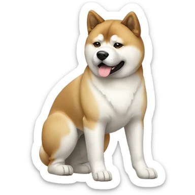 Akita Dog Breed Full Body sticker
