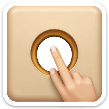 finger through hole sticker