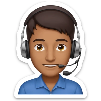 phone scammer from pakistan with smirk and brown skin sticker