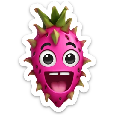 dragonfruits giggling sticker