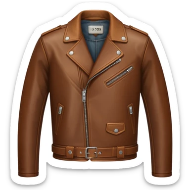 Brown jacket sticker