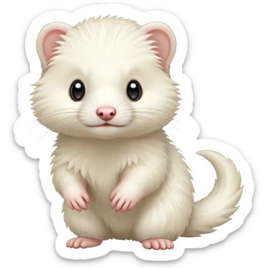 Furet blanc sticker