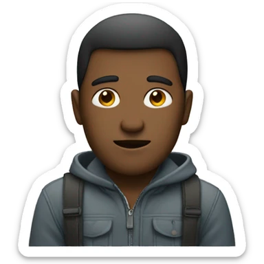 in sight man looking sticker