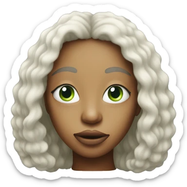 sza alien face sticker