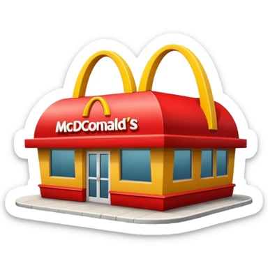 mcdonald sticker