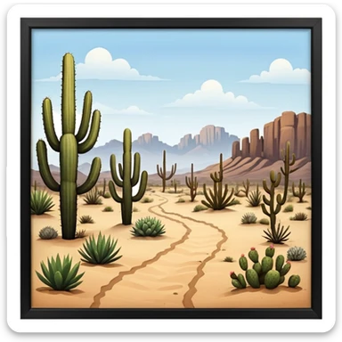 landscape in Texas sticker