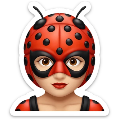 Hawk moth from ladybug sticker