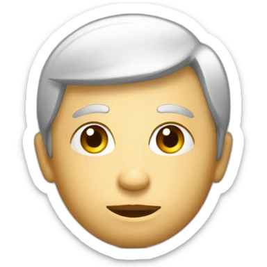 Un emoji avec un regard de révélation qui lit un livre de la sagesse  sticker
