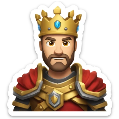Clash royal King sticker
