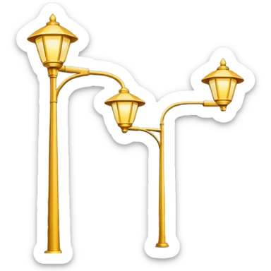 highway streetlights, US sticker