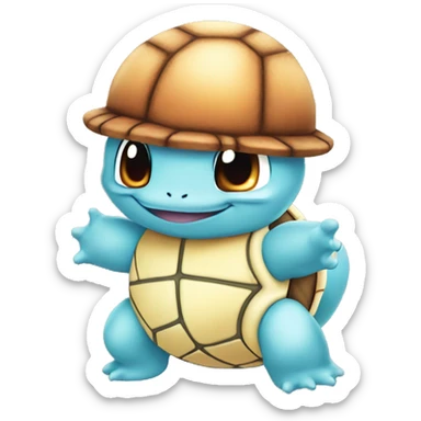 Squirtle with sun glaces sticker