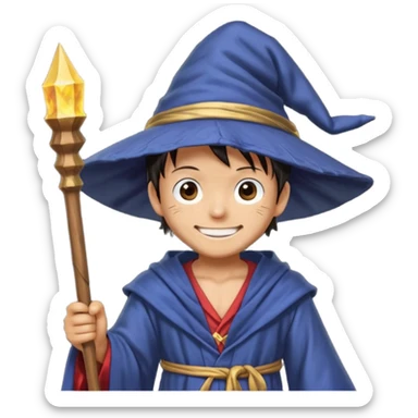 luffy one piece Wizard sticker