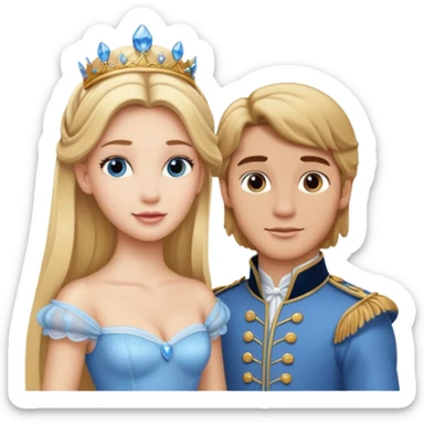 Cinderella and the Prince sticker
