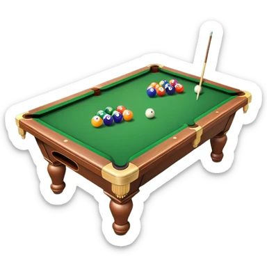 billiard table sticker