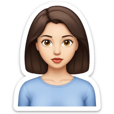 Behavioral therapist one brunette woman sticker