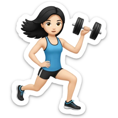 mach mir einen fitness typen mit schwarzen haaren der unglücklich ist sticker