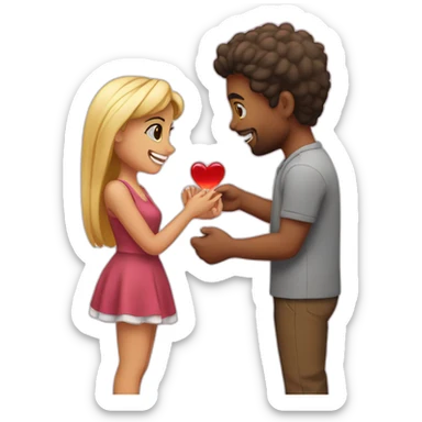 Proposing to my girl sticker