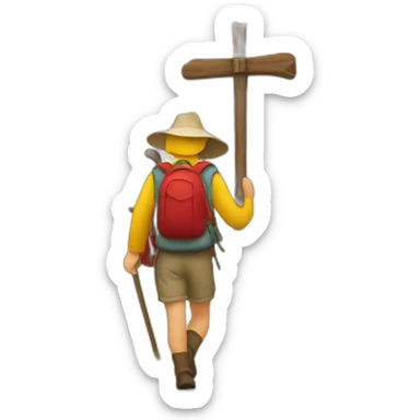 Camino de santiago sticker