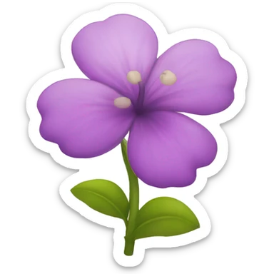 Emoji tímido com flor na mão  sticker