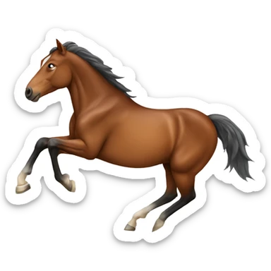 Horse running sticker
