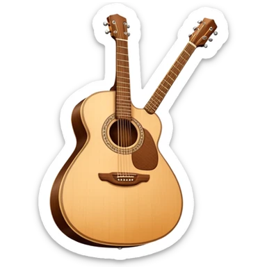 Acoustic guitar  sticker