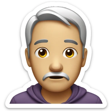 disappointed sad face sticker