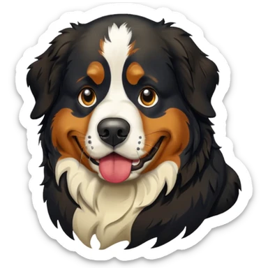 Bernese mountain dog puking sticker