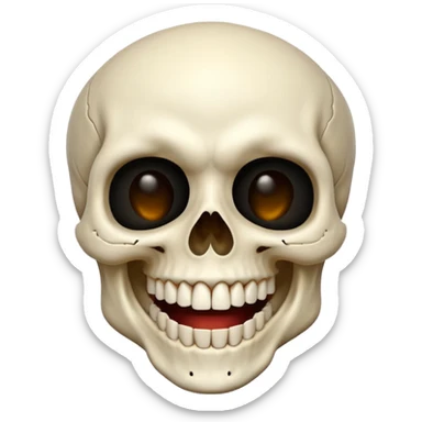 Skull laughing funny sticker