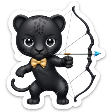 Panther archery  sticker