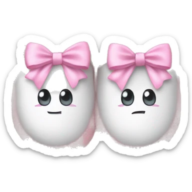 Ugh slippers with baby pink bows sticker