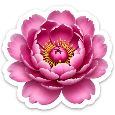 Create a peony flower emoji sticker
