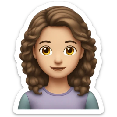 A 10 year old girl who has brown hair and brown eyes, who is a Swifty sticker