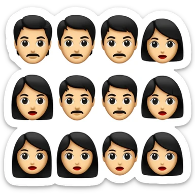 GENERAME   8  ICONOS individuales  TIPO EMOJI SILUETEADOS SIN FONDO   ESTILO RETRO OCHENTERO CON LA TEMATICA DE LA PELICULA  The Evil Dead (Posesión infernal) sticker